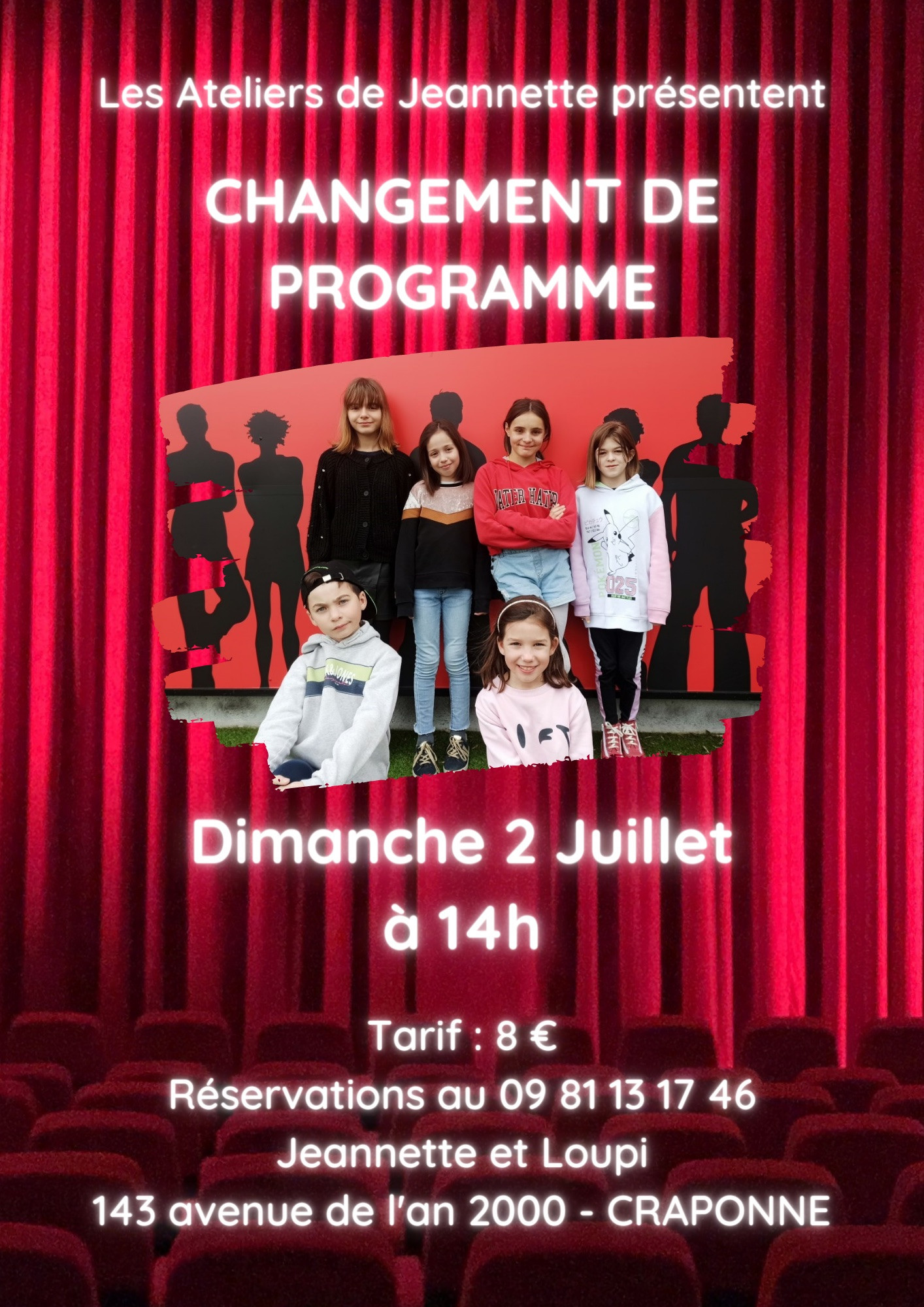 CHANGEMENT DE PROGRAMME