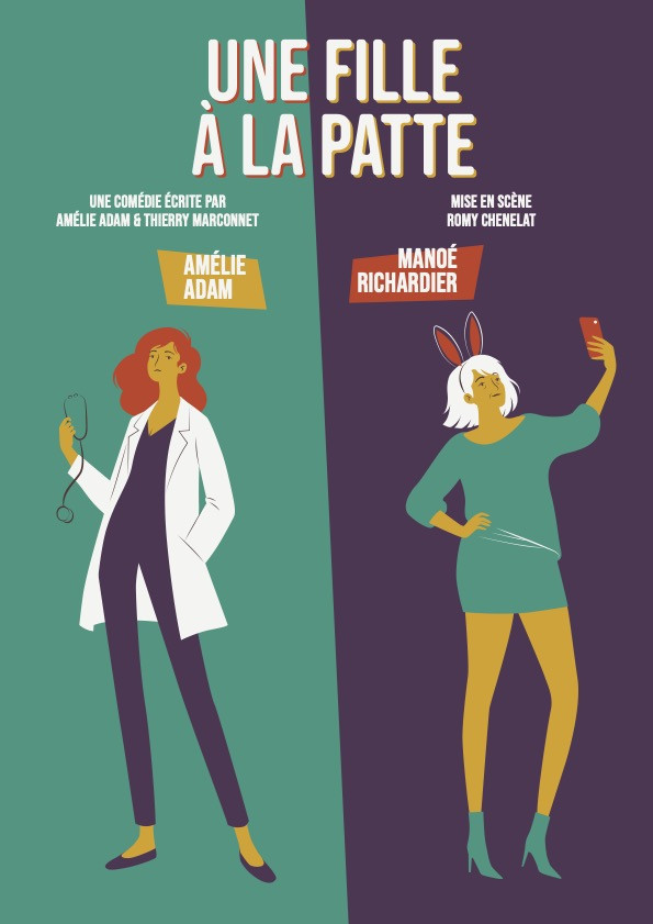 Une fille à la patte